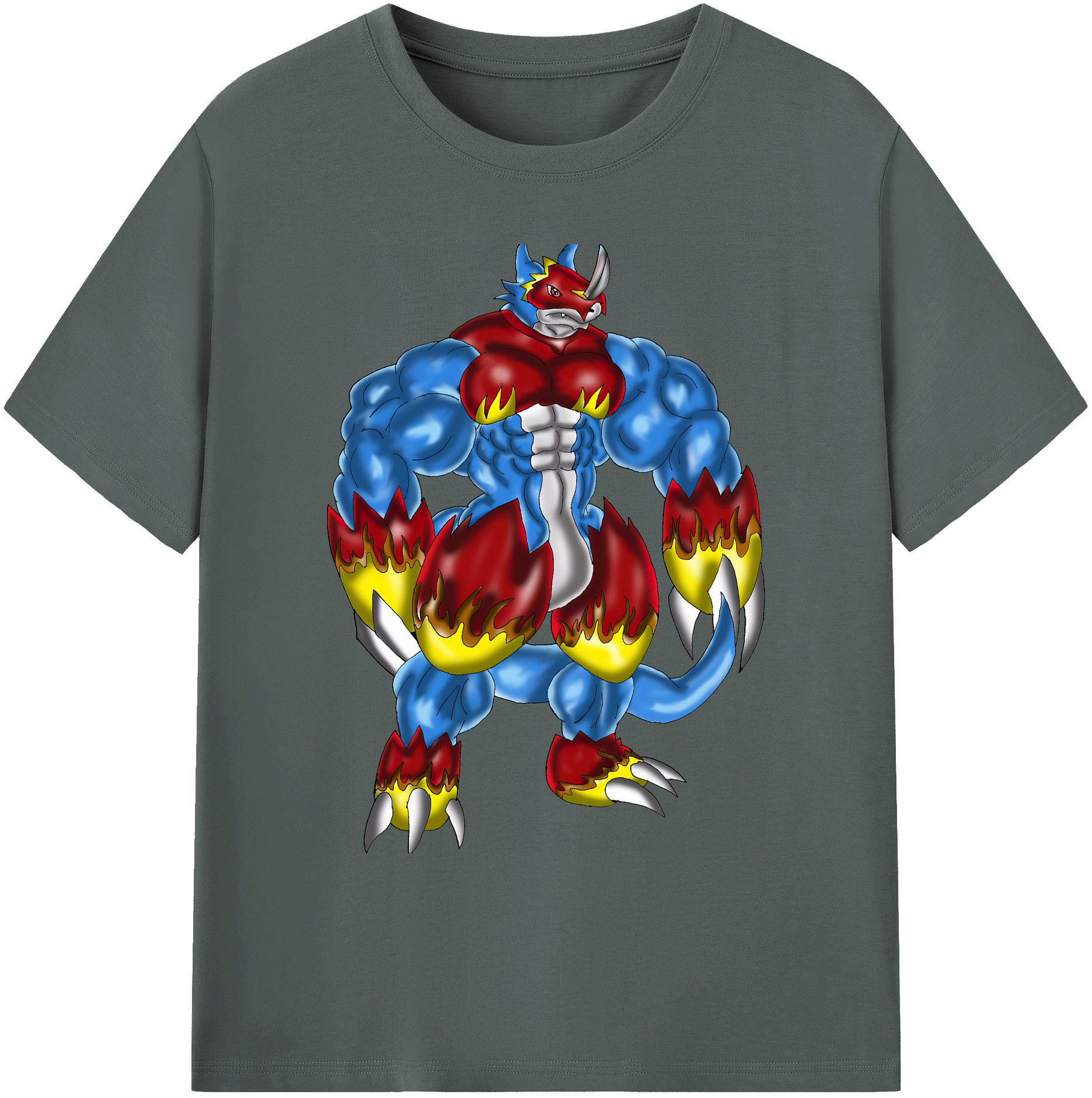 （画像用） Digimon デジタルモンスター/デジモン 綿100％ メンズ半袖Tシャツ｜肌触りやわらか＆通気性